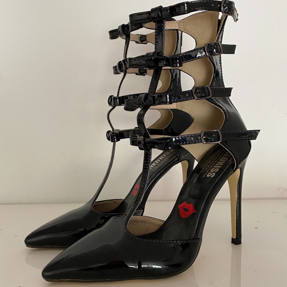 Redkiss Patent Leather Calf High Heels 7.5